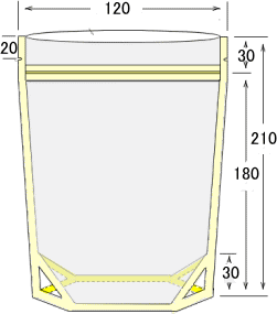 フルカラー印刷付ビーフジャーキー用スタンドチャック袋画像
