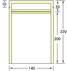 無地健康食品(パウダー)用三方チャック袋(114μ)画像