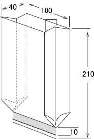 無地IPPガセット袋(100×210×40) 画像