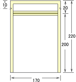 無地米粉300g用ナイロンポリチャック袋 画像