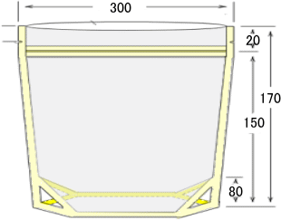 2色印刷付水用アルミ蒸着スタンドチャック袋 画像