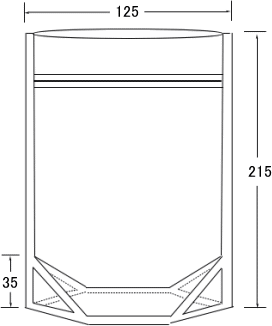 2色印刷付塩用PETCPスタンドチャック袋 画像