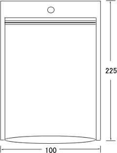 1色印刷付玩具用PETCPチャック袋 画像
