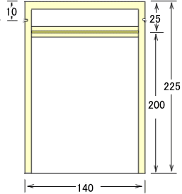無地衣類用アルミ三方チャック袋 画像