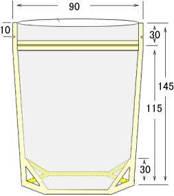 フルカラー印刷付塩用PETCPスタンドチャック袋 画像