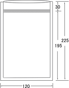 1色印刷付カード用ナイロンポリチャック袋 画像