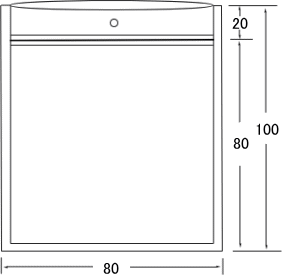 1色印刷付鍵用チャック袋 画像