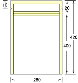 1色印刷付穀物用アルミ三方チャック袋 画像