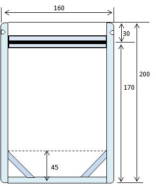 ココア粉末用印刷付スタンドチャック袋