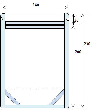 3色印刷付塩用スタンドチャック袋 画像