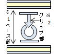 チャックテープ ベース部 グリップ部